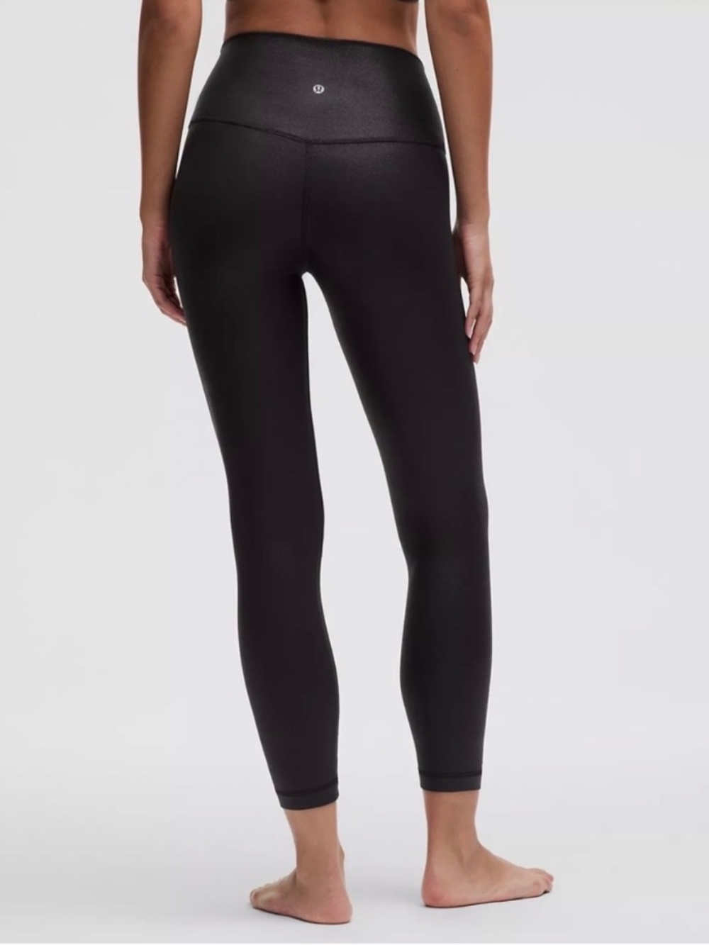 Lululemon Align High-Rise Pants 25” *Shine Radiate Foil Print Black Size 8